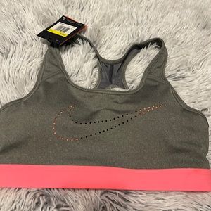 Nike Pink and Grey Sports Bra.                                      $25 Size S